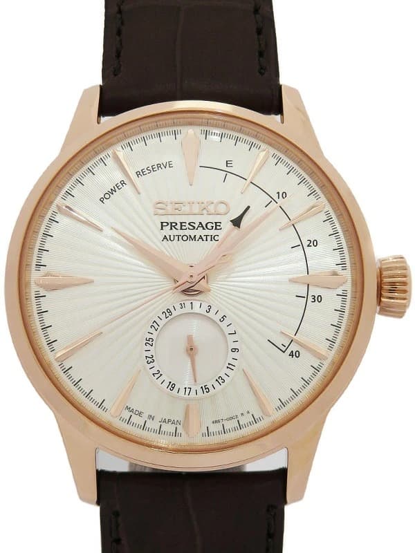 Seiko Presage Automatic Rose Gold Tone Men’s Watch 40.5mm with Power Reserve