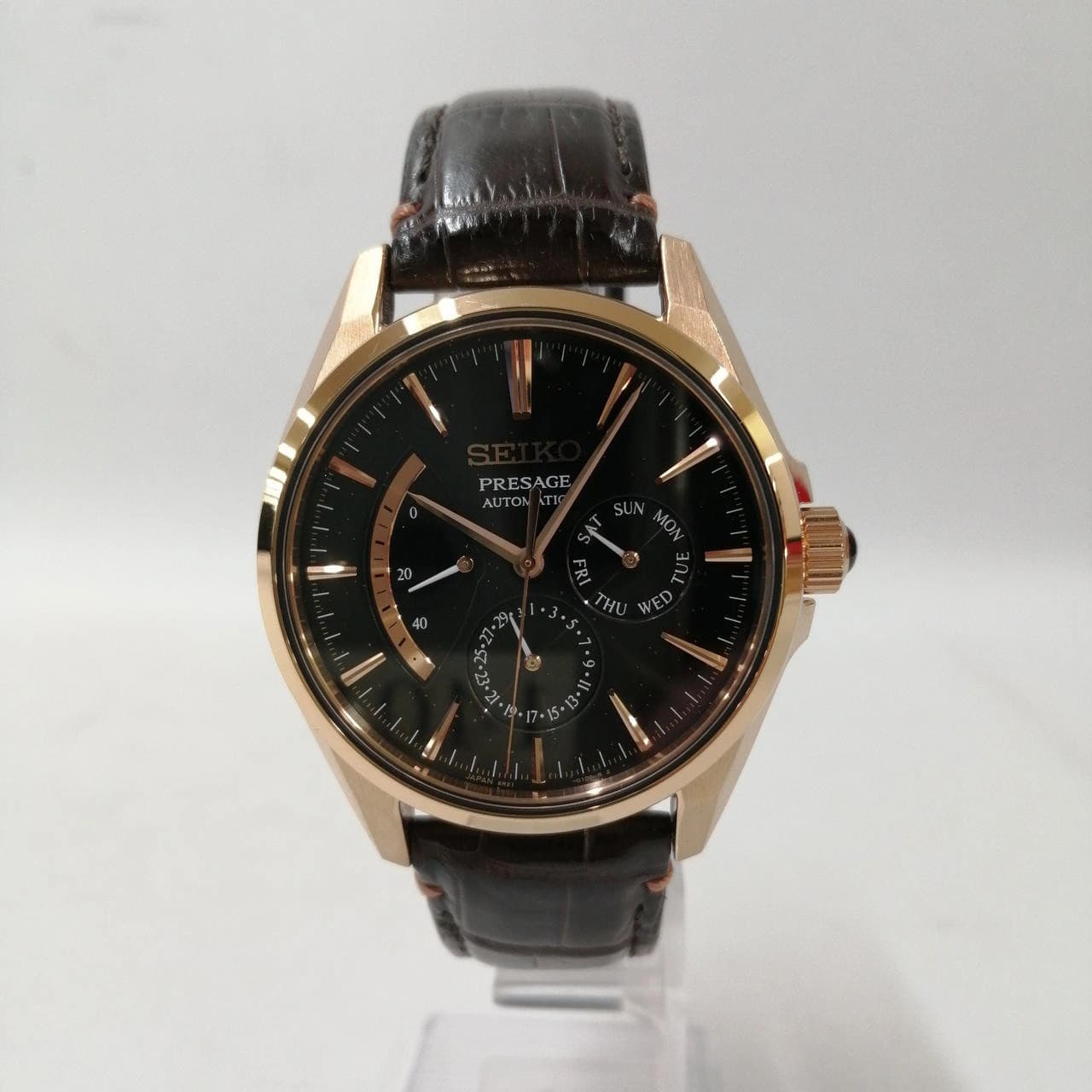 Seiko Presage Ginza Limited Edition Automatic Rose Gold Tone Watch