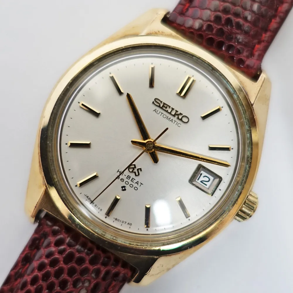 Grand Seiko 61GS Hi-Beat 36000 – Ref. 6145-8000 – 36 mm – Date – Vintage Japan (Gold-Tone)